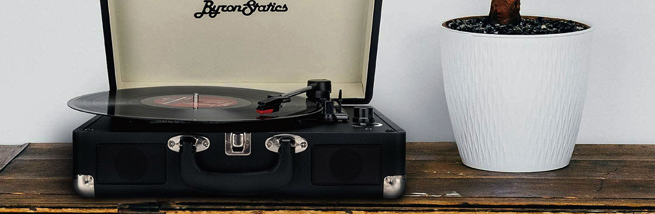portable turntables with speakers